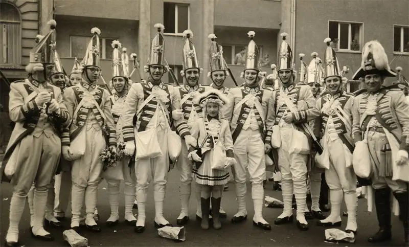Historisches Foto des Fußkorps