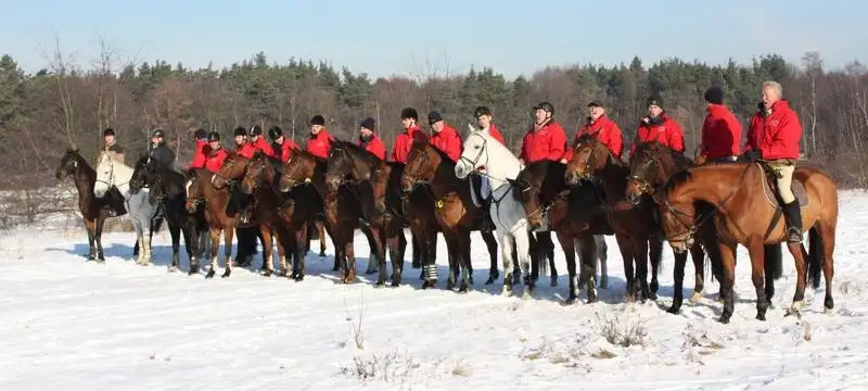 Ausritt des Reiterkorps im Winter